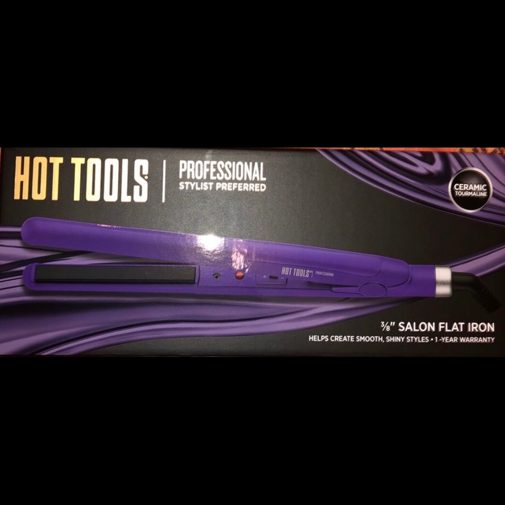 Hot Tools purple flat iron